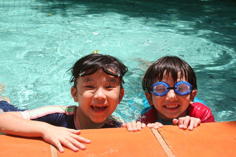 Kids in the pool