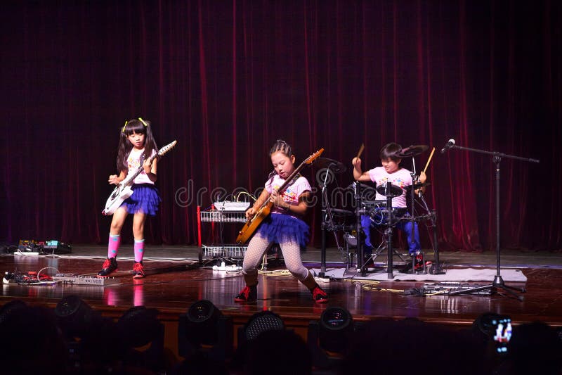 Kids rock band stock image Kids rock band stock image