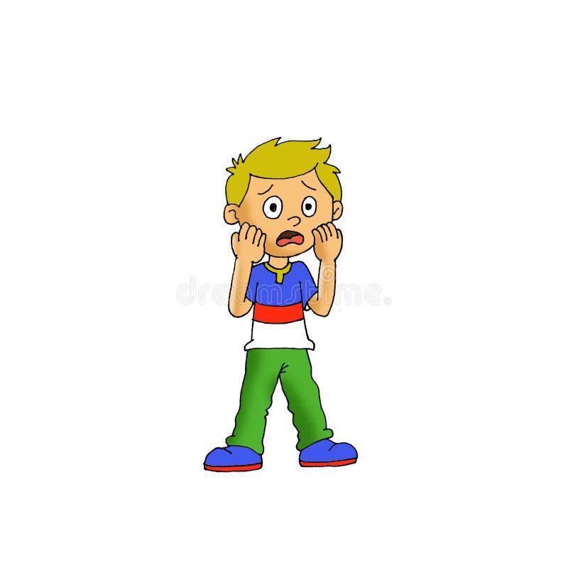 Kids Scared Expression Feeling Cartoon Illustration Stock Illustration - Illustration of finger, bored: 183164522 Kids Scared Expression Feeling Cartoon Illustration Stock Illustration - Illustration of finger, bored: 183164522