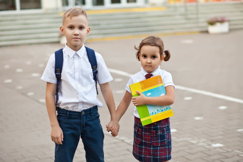 Schoolboy And Schoolgirl