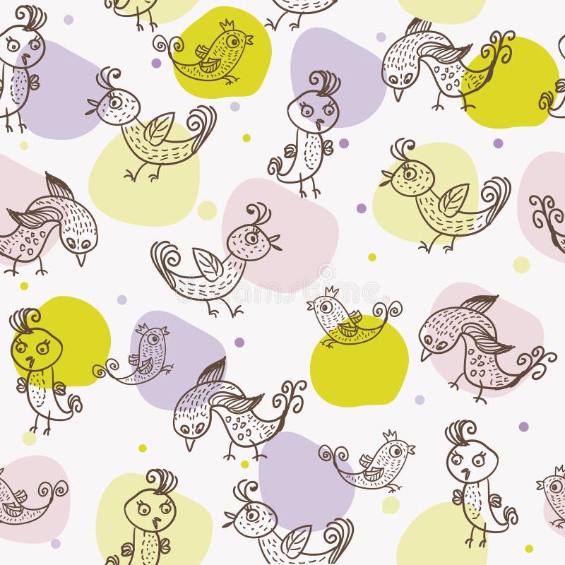Kids seamless pattern in vector vector illustration