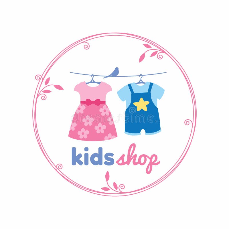 Kids Clothing Store Logo Stock Illustrations – 460 Kids Clothing Store ...