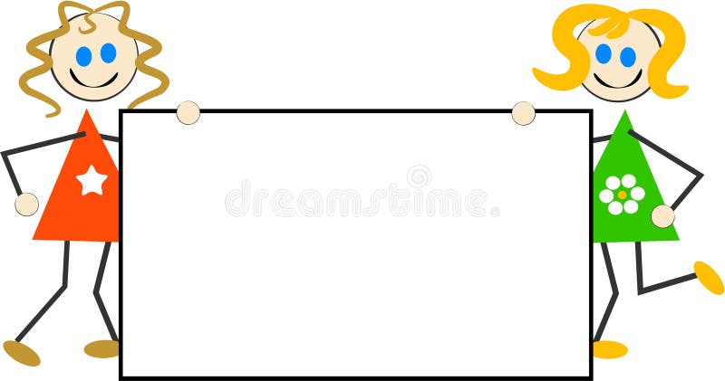 Download Kids Sign stock vector. Illustration of smiling, clipart - 88652