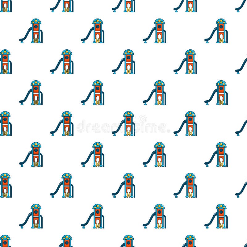 Kids slide pattern seamless royalty free illustration