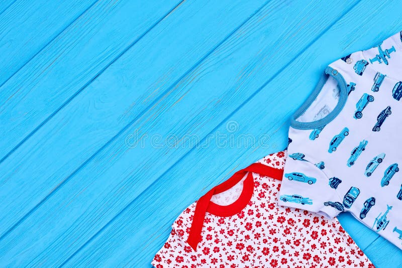 Kids Summer Clothes, Copy Space. Stock Image - Image of outfit ...