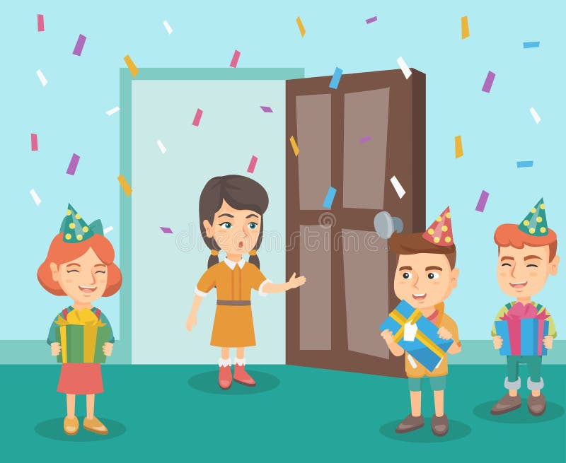 Children Party Surprised Stock Illustrations – 198 Children Party Surprised  Stock Illustrations, Vectors & Clipart - Dreamstime