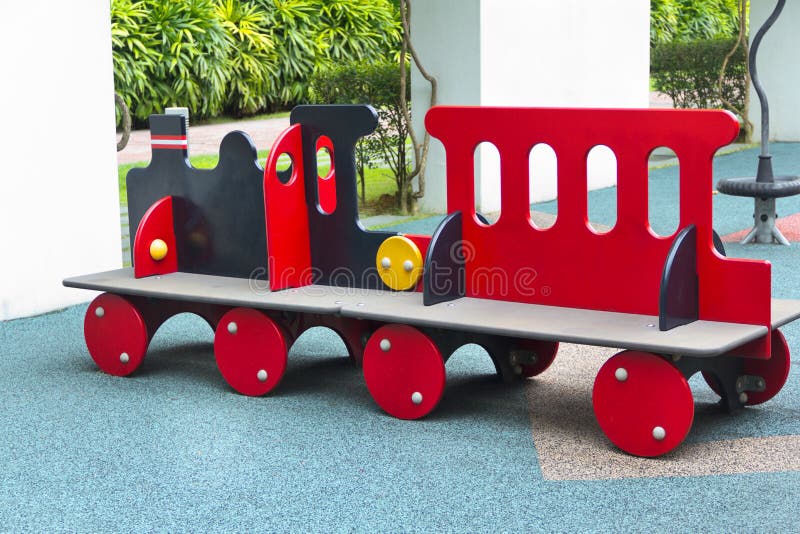 Kids train on playground stock image. Image of temple 22812507