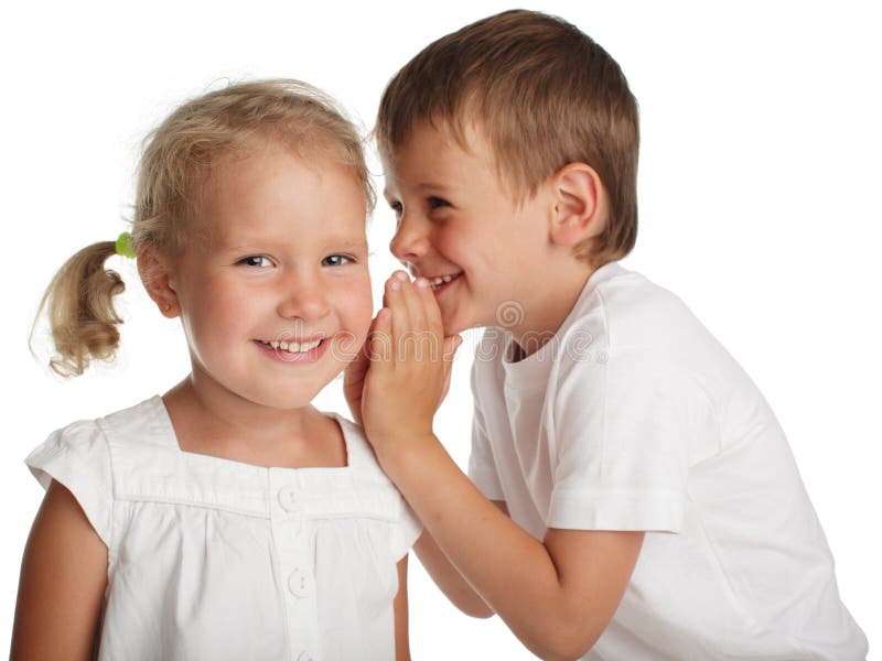 Kids whispers a secret stock photo. Image of mouth, beauty - 51703436