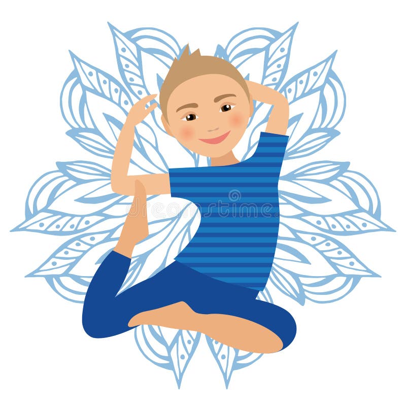 Kids Yoga Poses Vector Illustration. Child Doing Exercises. Posture for  Kid. Healthy Children Lifestyle. Babies Gymnastics Stock Illustration -  Illustration of children, pose: 74728097