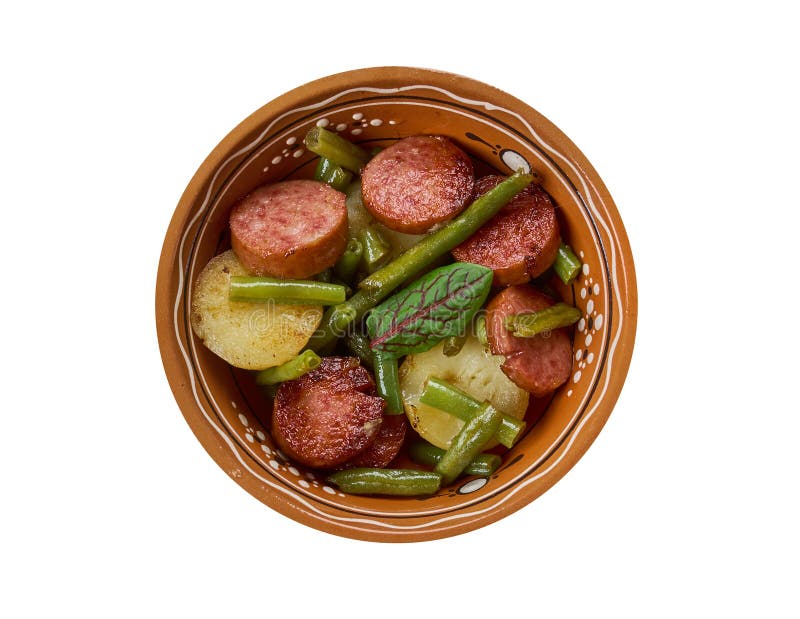 Kielbasa Green Bean and Potato Casserole Stock Image Image of sauce, fresh 135113933