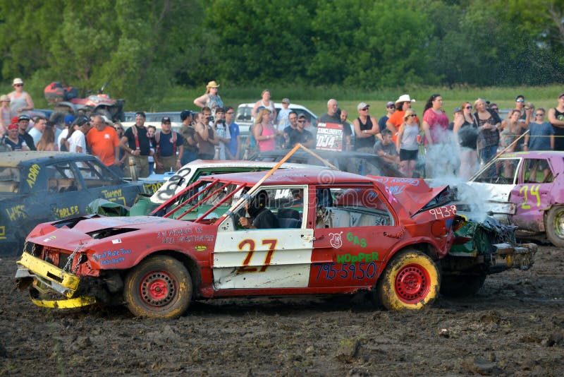 Kierowca demolition Derby obraz royalty free