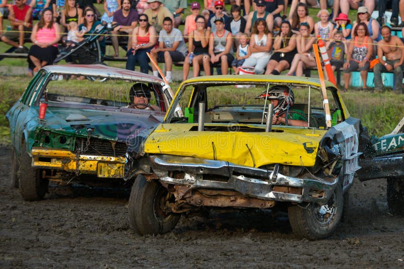 Kierowca demolition Derby fotografia stock