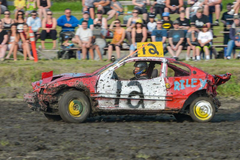 Kierowca demolition Derby fotografia stock