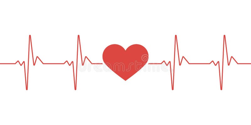 Kierowy puls Rewolucjonistki i bielu kolory Bicie serca samotny, kardiogram Piękna opieka zdrowotna, medyczny tło Nowożytny prost