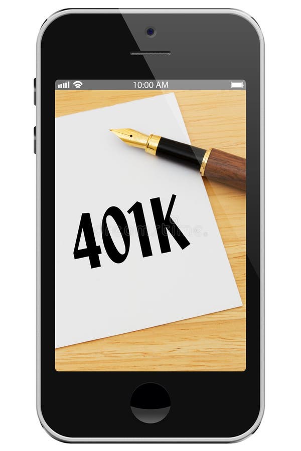 Kierujący twój 401k Online fotografia stock Kierujący twój 401k Online fotografia stock