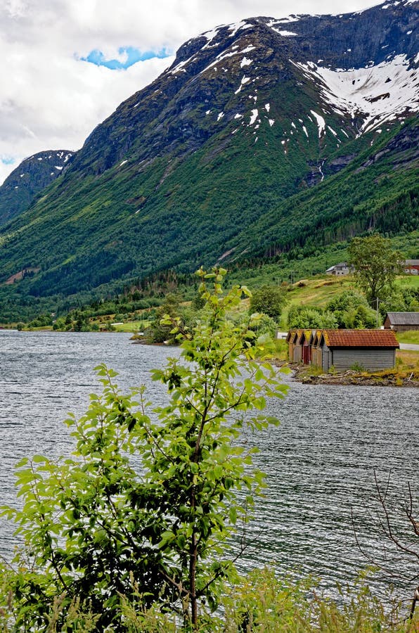 Beautiful norwegian landscape in the summer day - Geiranger - Norway. Travel destination Norway. 02.07.2012. Beautiful norwegian landscape in the summer day - Geiranger - Norway. Travel destination Norway. 02.07.2012