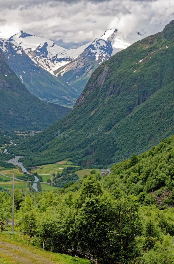 Beautiful norwegian landscape in the summer day - Geiranger - Norway. Travel destination Norway. 02.07.2012. Beautiful norwegian landscape in the summer day - Geiranger - Norway. Travel destination Norway. 02.07.2012