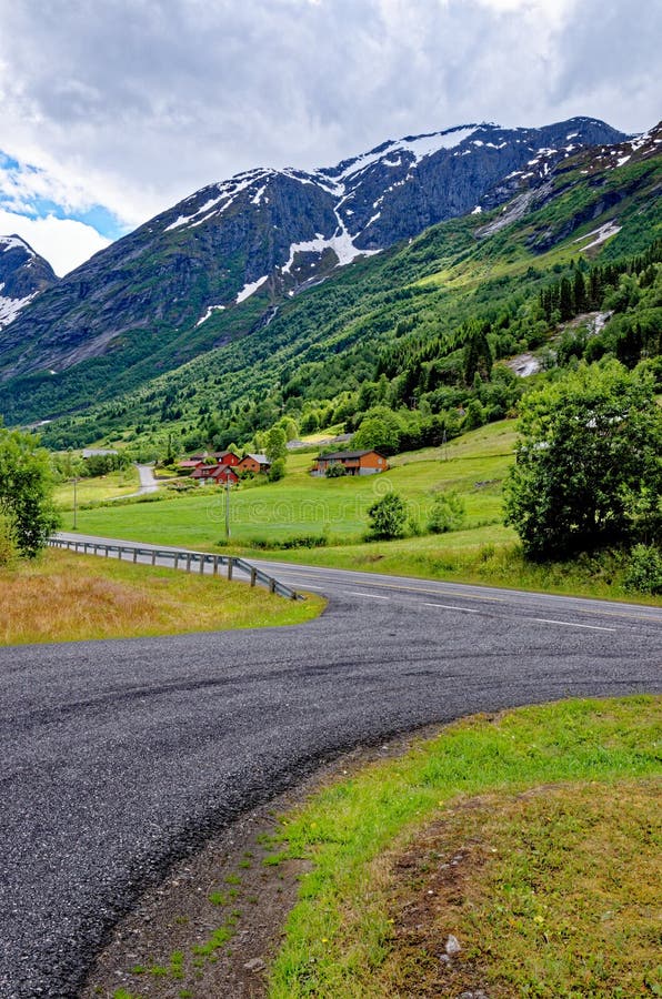 Beautiful norwegian landscape in the summer day - Geiranger - Norway. Travel destination Norway. 02.07.2012. Beautiful norwegian landscape in the summer day - Geiranger - Norway. Travel destination Norway. 02.07.2012