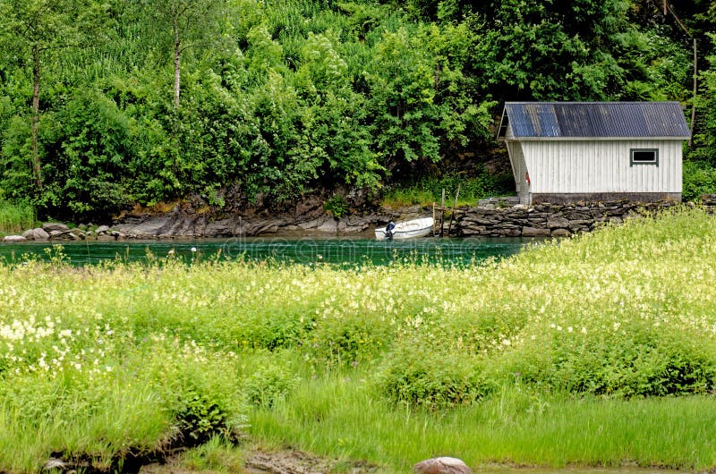 Beautiful norwegian landscape in the summer day - Geiranger - Norway. Travel destination Norway. 02.07.2012. Beautiful norwegian landscape in the summer day - Geiranger - Norway. Travel destination Norway. 02.07.2012