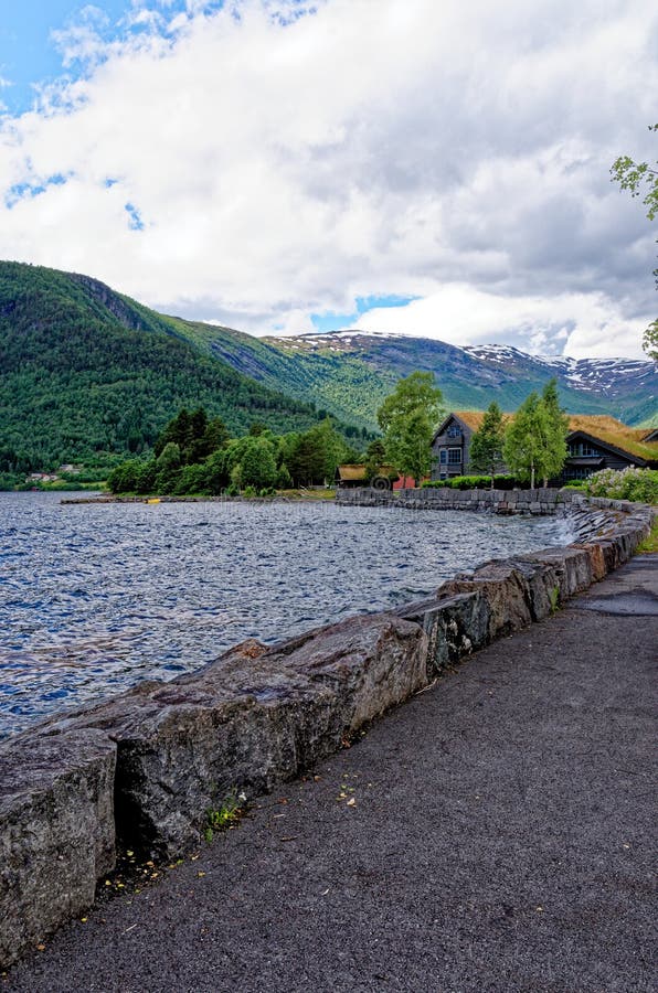 Beautiful norwegian landscape in the summer day - Geiranger - Norway. Travel destination Norway. 02.07.2012. Beautiful norwegian landscape in the summer day - Geiranger - Norway. Travel destination Norway. 02.07.2012