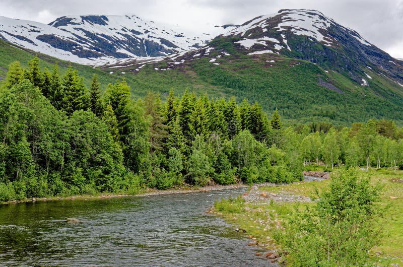 Beautiful norwegian landscape in the summer day - Geiranger - Norway. Travel destination Norway. 02.07.2012. Beautiful norwegian landscape in the summer day - Geiranger - Norway. Travel destination Norway. 02.07.2012