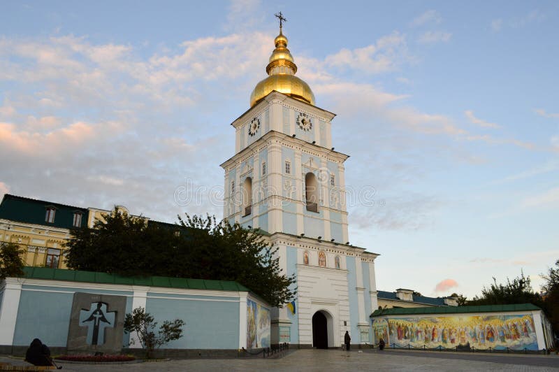 Kiev in Autumn; St. Michael`s Golden-Domed Monastery.