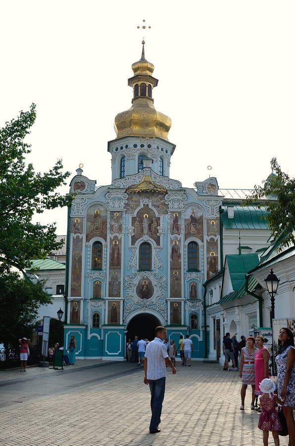 Trinity Gate Church - Orthodox church is contracted to the main entrance to Kiev-Pechersk Lavra. Erected at the beginning of the XII century, and then repeatedly reconstructed. Trinity Gate Church - Orthodox church is contracted to the main entrance to Kiev-Pechersk Lavra. Erected at the beginning of the XII century, and then repeatedly reconstructed.