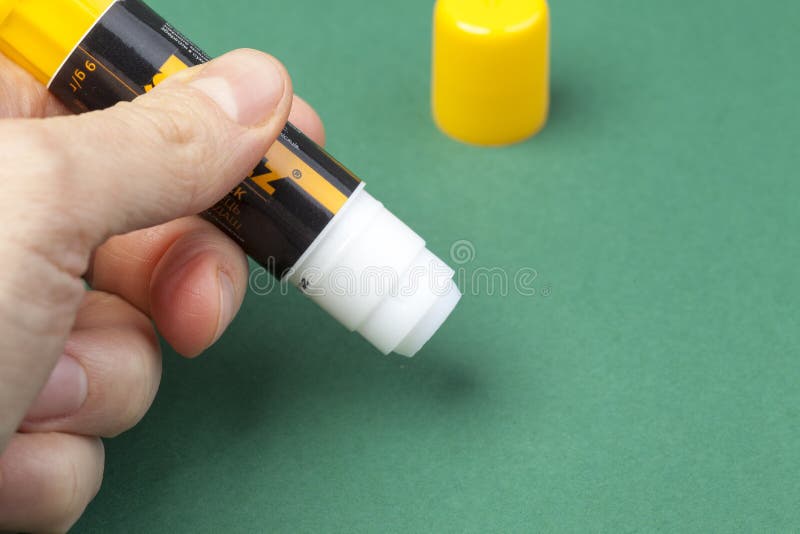 KIEV, UKRAINE - FEB 23, 2021: Paper Glue Stick with Hand Stock Image -  Image of label, open: 211357165