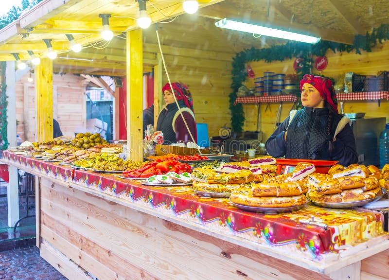 Traditional Ukrainian Street Food Editorial Photo - Image of coffee