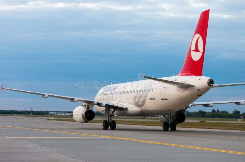 KIEV, UKRAINE - JULY 10, 2015: Turkish Airlines