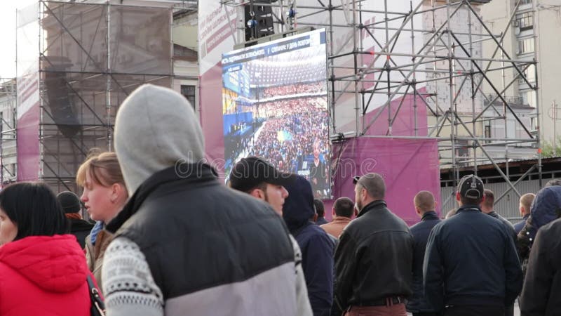 Kiew, Ukraine am 19. April 2019 MA-Pr?sidentendebatte 2019 Stadion Kiews Olympiyskiy