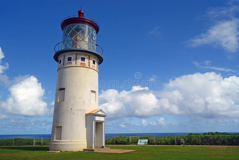 Kilauea Leuchtturm 2011 stockbild Kilauea Leuchtturm 2011 stockbild