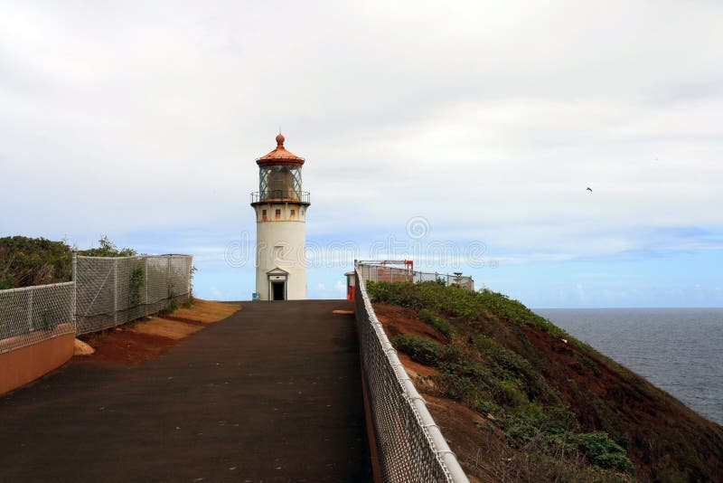 Kilauea lighthouse stock image