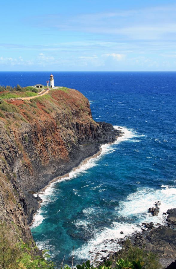 Kilauea lighthouse royalty free stock photos