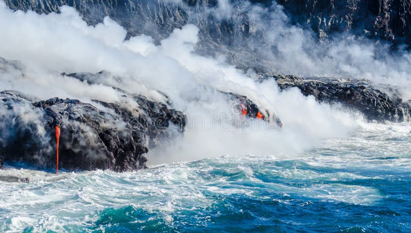 Kilauea wulkanu Lawowy przepływ