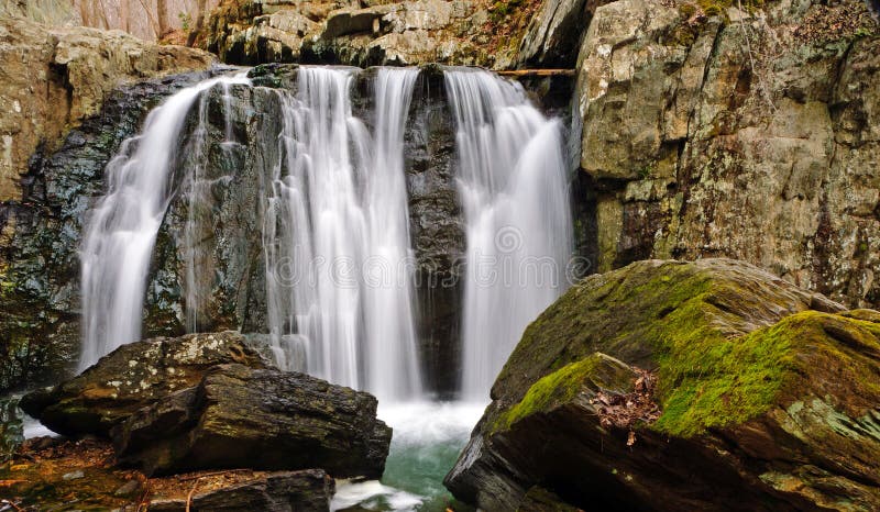Kilgore Falls in Rocks State Park, Maryland. Kilgore Falls, the second highest vertical waterfall in Maryland (and featured in the Disney movie Tuck Everlasting stock photography Kilgore Falls in Rocks State Park, Maryland. Kilgore Falls, the second highest vertical waterfall in Maryland (and featured in the Disney movie Tuck Everlasting stock photography
