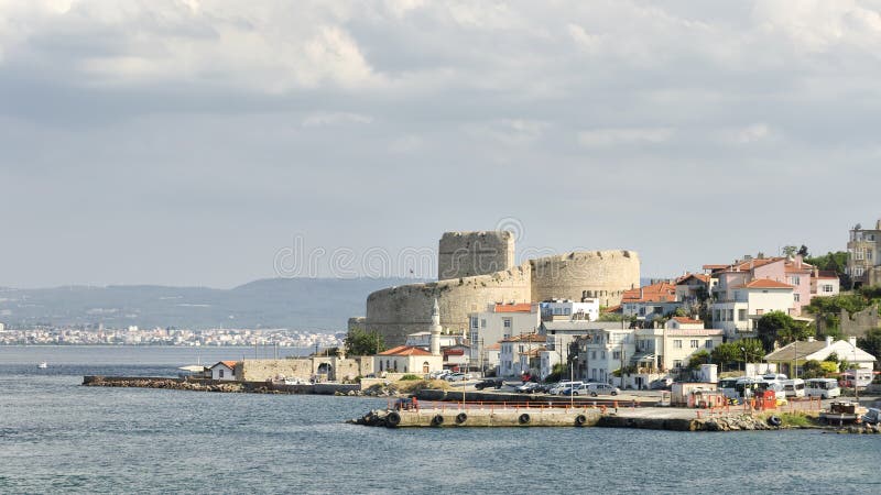 Kilitbahir Village And Kilitbahir Castle, Canakkale, Turkey royalty free stock image Kilitbahir Village And Kilitbahir Castle, Canakkale, Turkey royalty free stock image