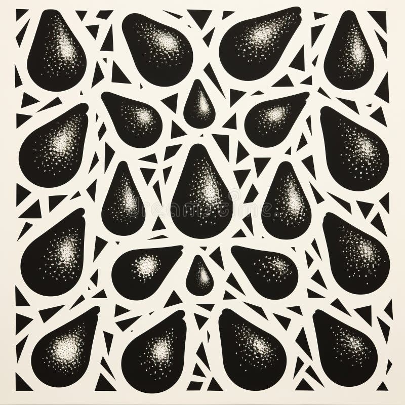kim snider's "ripples" is a giclee print from 2012. this artwork showcases paper cut in the style of water drops, featuring black-and-white block prints. the piece combines elements of cartoon abstraction, radiant clusters, and symmetrical design. with a surreal organic feel, "ripples" captivates viewers with its contrasting lights and darks. ai generated. kim snider's "ripples" is a giclee print from 2012. this artwork showcases paper cut in the style of water drops, featuring black-and-white block prints. the piece combines elements of cartoon abstraction, radiant clusters, and symmetrical design. with a surreal organic feel, "ripples" captivates viewers with its contrasting lights and darks. ai generated