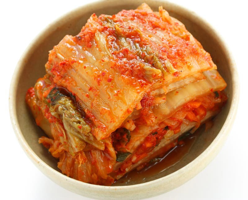 Rettich Kimchi, Koreanische Nahrung Stockfoto - Bild von koreanisch ...