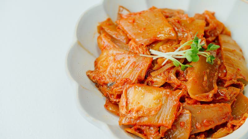 Kimchibokkeum, Korean Hot Stir-fried Kimchi Food Stock Photo - Image of