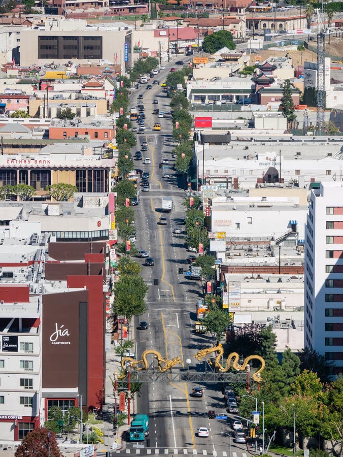 Kina stad på Los Angeles royaltyfri foto Kina stad på Los Angeles royaltyfri foto