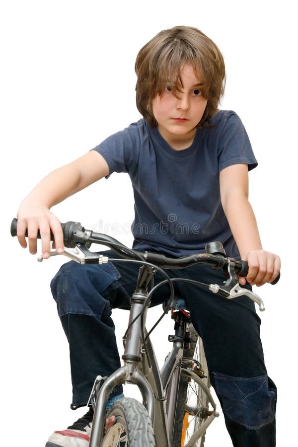 Kind auf einem Fahrrad lizenzfreie stockfotos Kind auf einem Fahrrad lizenzfreie stockfotos