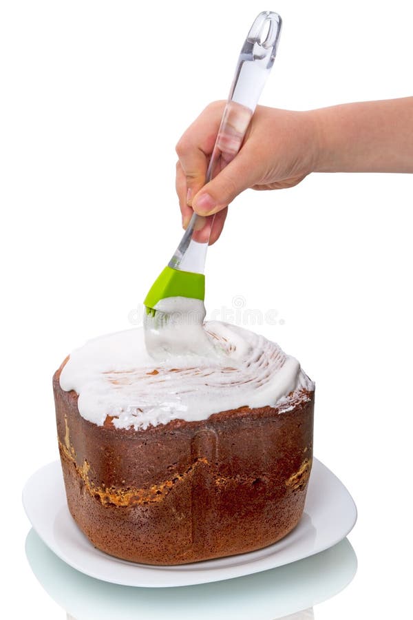 Kind die cake voorbereiden stock afbeeldingen Kind die cake voorbereiden stock afbeeldingen