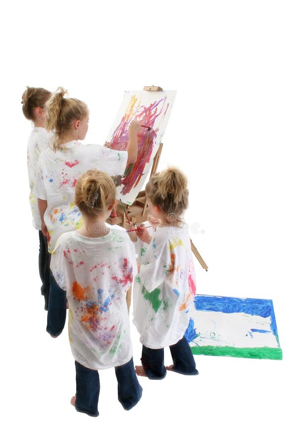 Kind-Malen stockfotografie Kind-Malen stockfotografie