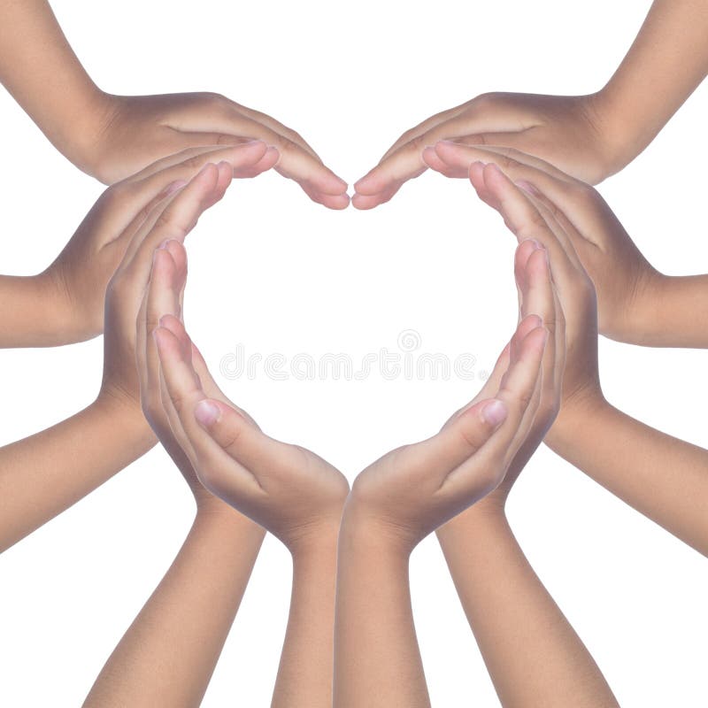 Kind-` s übergibt die Herstellung eines geformten Herzens lizenzfreies stockfoto Kind-` s übergibt die Herstellung eines geformten Herzens lizenzfreies stockfoto