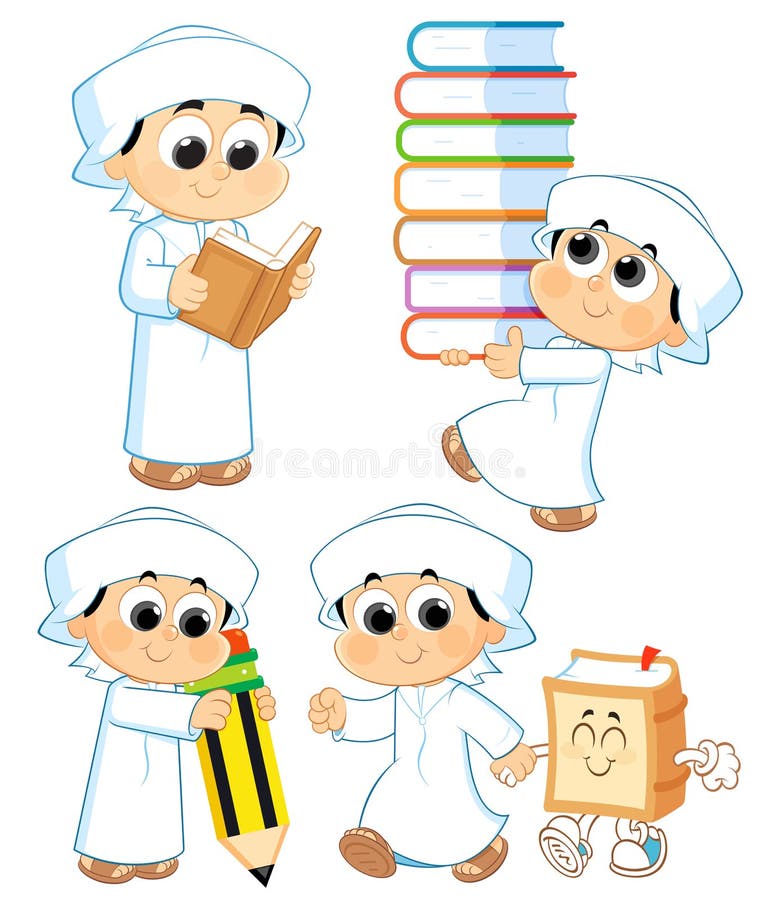 Kind uit de Verenigde Arabische Emiraten royalty-vrije illustratie