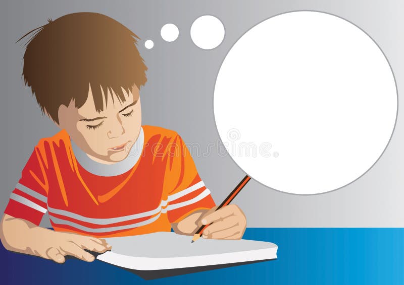 Kind-Zeichnung vektor abbildung Kind-Zeichnung vektor abbildung