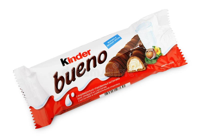 Kinder Bueno White Chocolate is a Confectionery Product Brand Line of  Italian Confectionery Multinational Manufacturer Ferrero Editorial Photo -  Image of beige, italian: 168035391