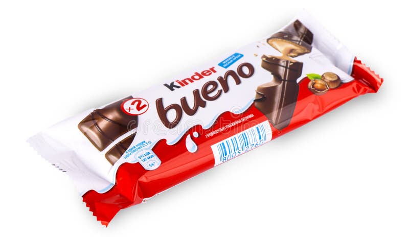 Kinder Bueno White Chocolate is a Confectionery Product Brand Line of  Italian Confectionery Multinational Manufacturer Ferrero Editorial Photo -  Image of beige, italian: 168035391