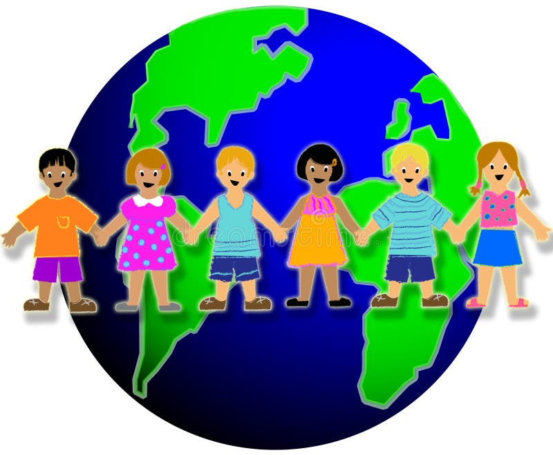 Kinder der Welt stock abbildung Kinder der Welt stock abbildung